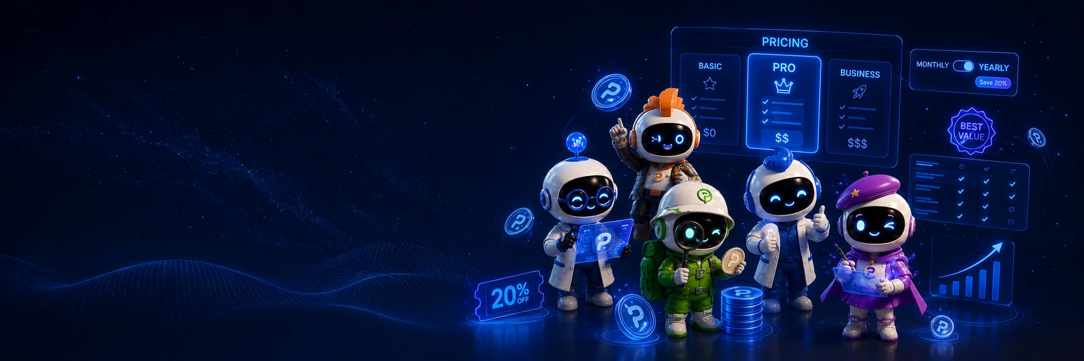 The Pultra AI growth agents, illustrating plans that scale with your business.